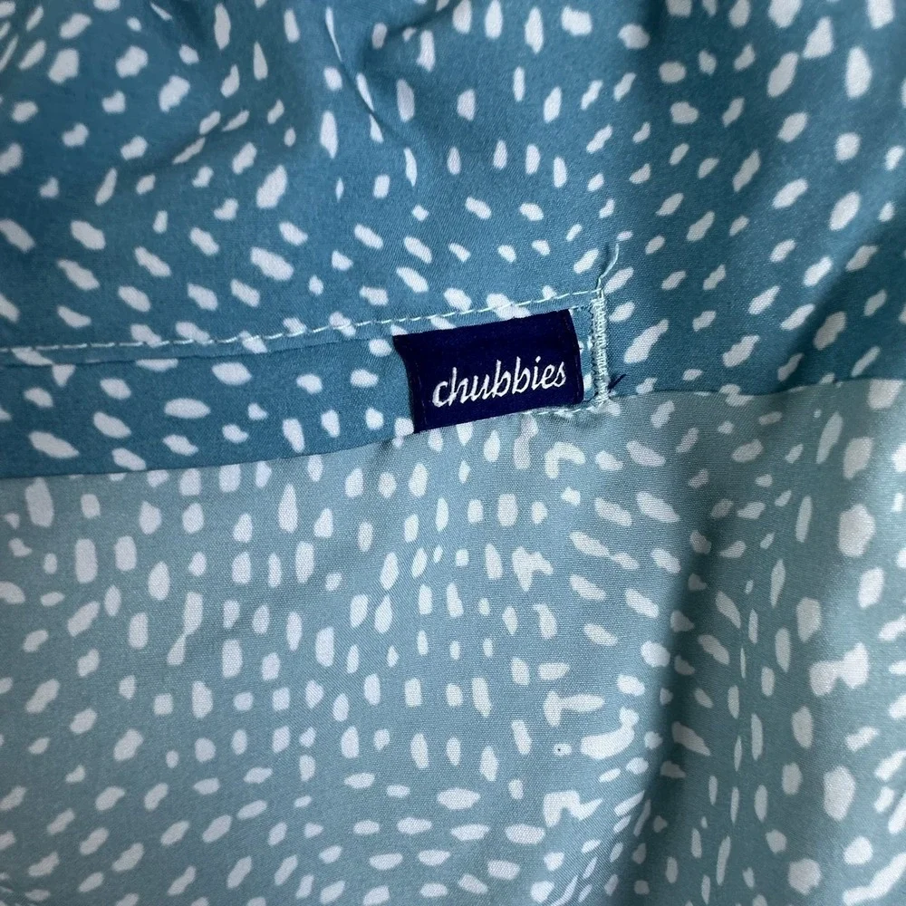 Chubbies Swim Shorts Mens 3XL Blue Teal Pineapple Print Mesh Lined 5.5